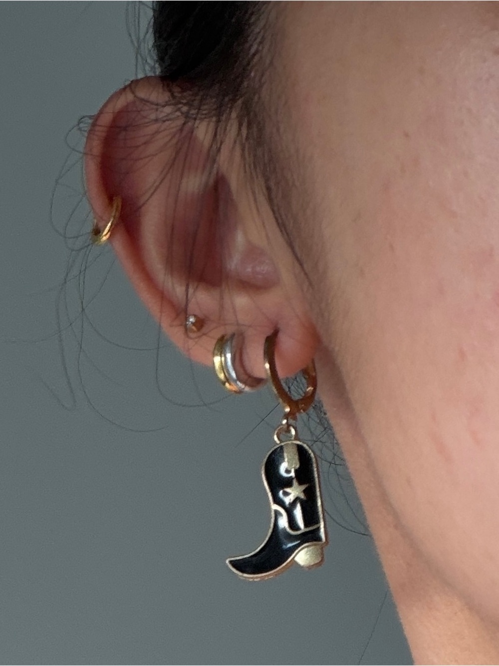 Cowboy Boot Earring